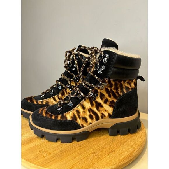 NWT Veronica Beard Women's Galina Shearling Lined Winter Boots Size 6.5 - Picture 3 of 13